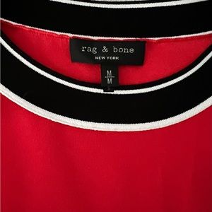 Rag and Bone top with short sleeves.